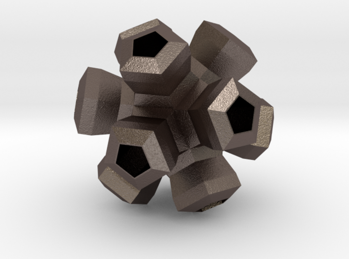 Cauliflower Polyhedron Pendant 3d printed