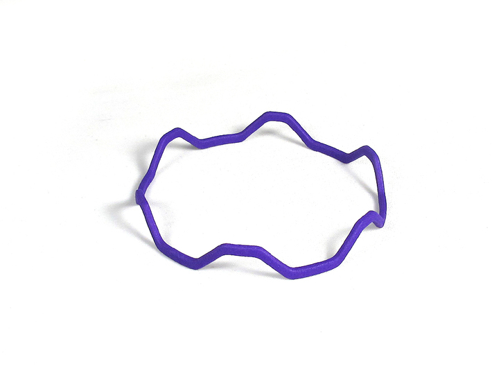 Dilly Stackable Bracelet 3d printed Violet Purple