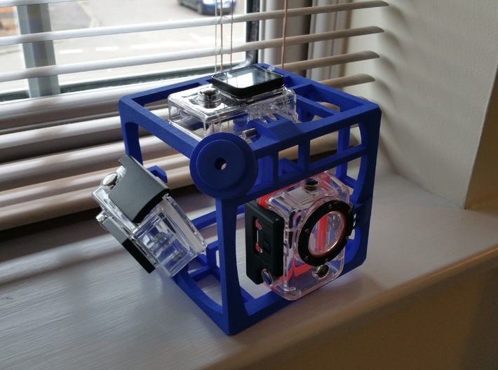 Brahma Waterproof Rig for 360 video with Xiaomi Yi 3d printed