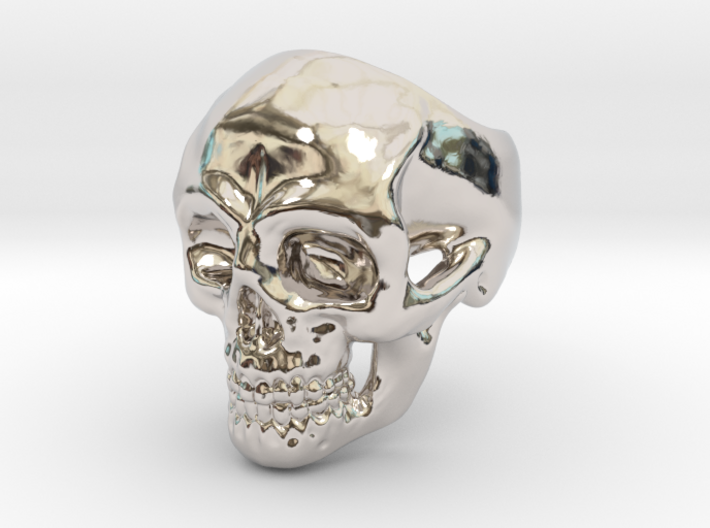 Skull Ring #9(US) 3d printed