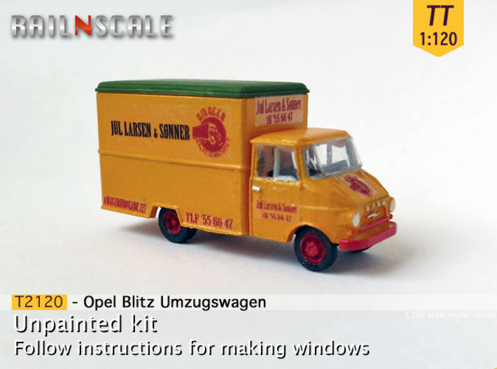 Opel Blitz A Umzugswagen (TT 1:120) 3d printed