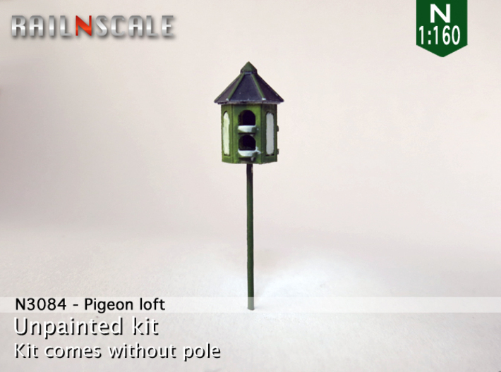 Pigeon-loft (N 1:160) 3d printed