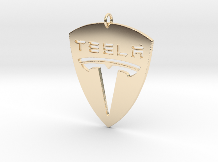 Tesla Pendant 3d printed