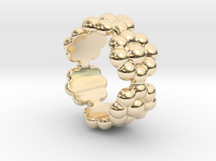New Flower Ring 29 - Italian Size 29 3d printed