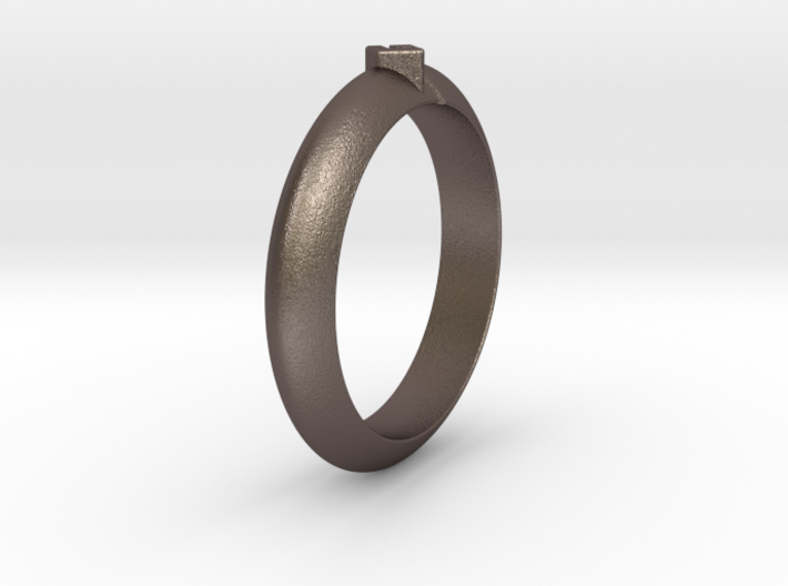 Ø18.35 Mm Arrow Square Design Ring Ø0.722 Inch 3d printed