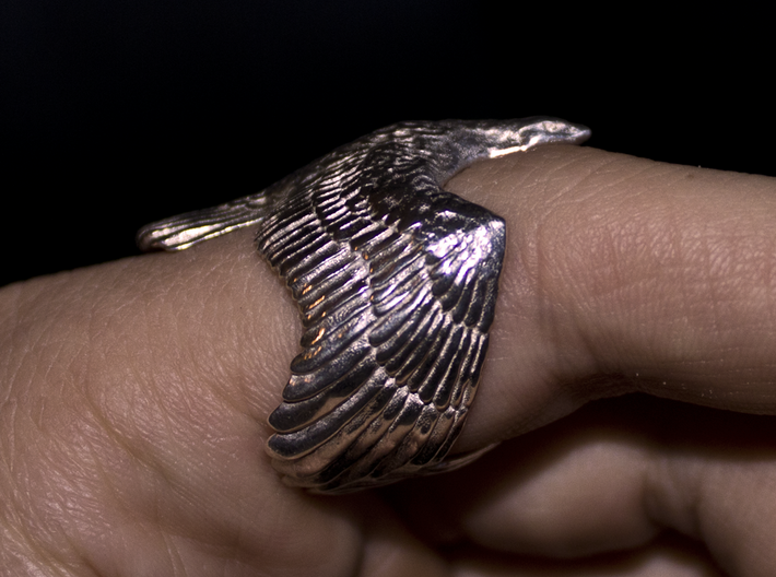 The Eagle Ring 3d printed 