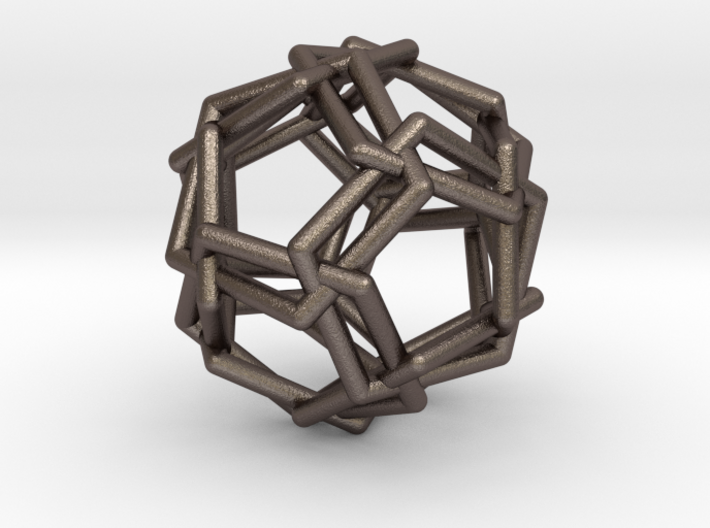 0460 Woven Icosidodecahedron (U24) 3d printed