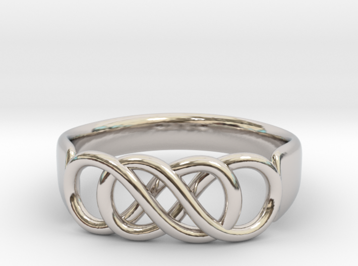 Double Infinity Ring 14.1 mm Size 3 3d printed