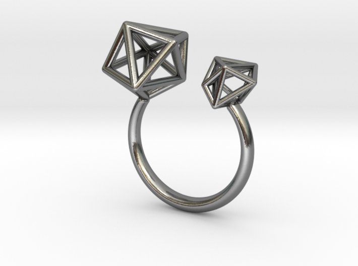 Double Tangle Ring 3d printed