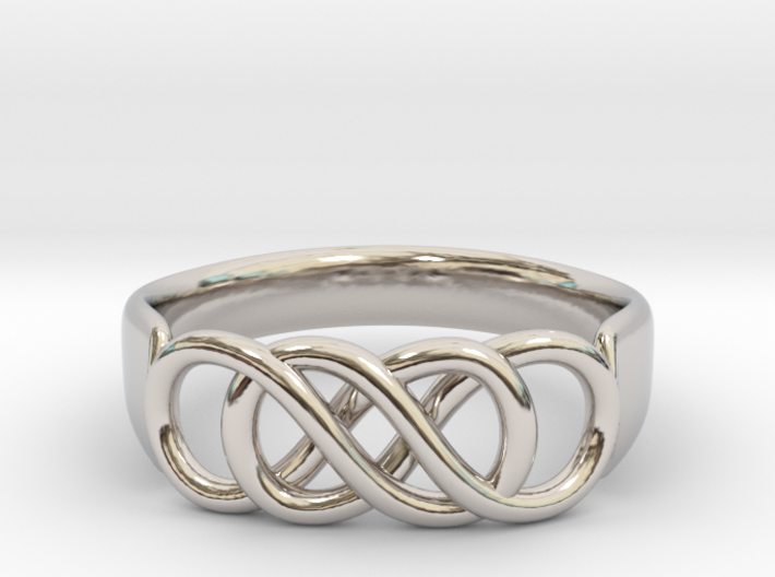 Double Infinity Ring 14.5mm Size3-0.5 3d printed