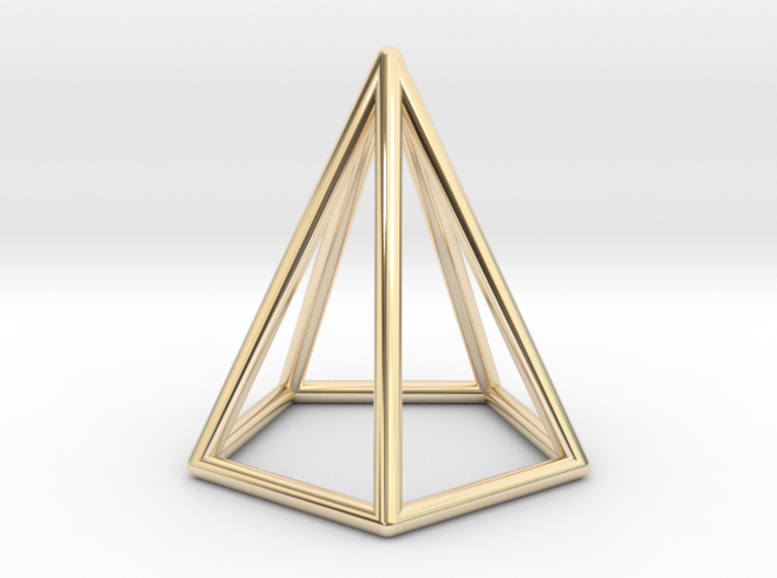 Pyramid Pendant 3d printed