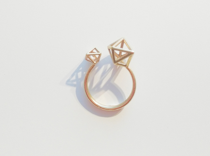 Double Tangle Ring 3d printed 