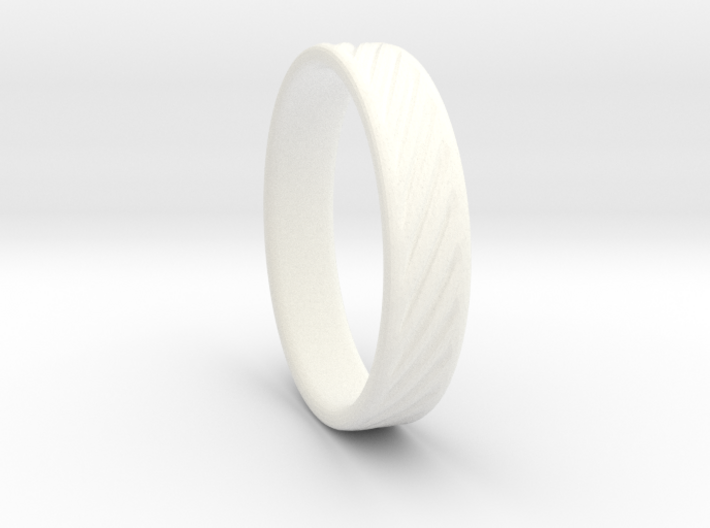 Hollow lines Ring 3d printed