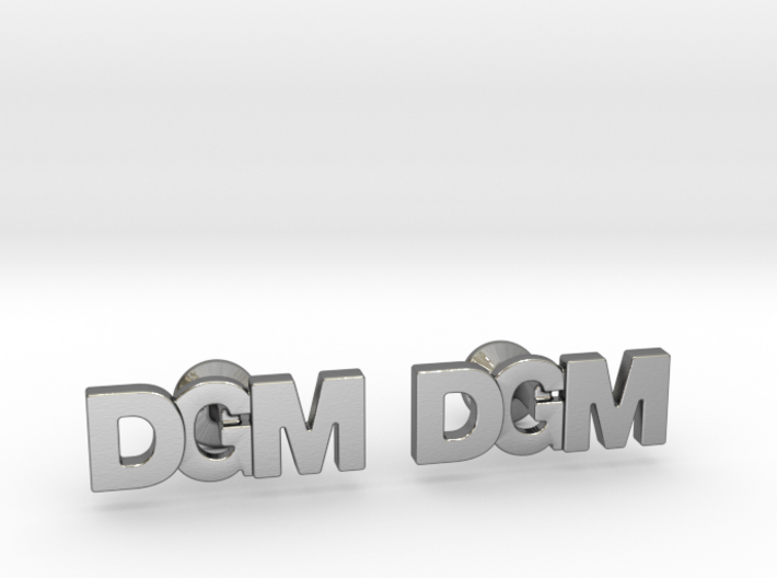 Monogram Cufflinks DGM 3d printed