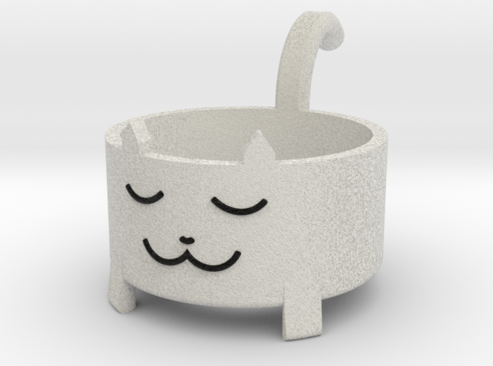 Cat Tea Light 3d printed 