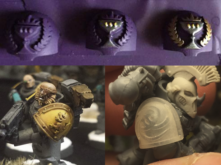 10x Astral Knights - G:4a Shoulder Pads 3d printed 