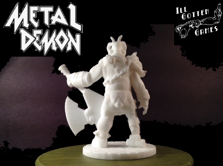 Metal Demon (28mm scale miniature) 3d printed 