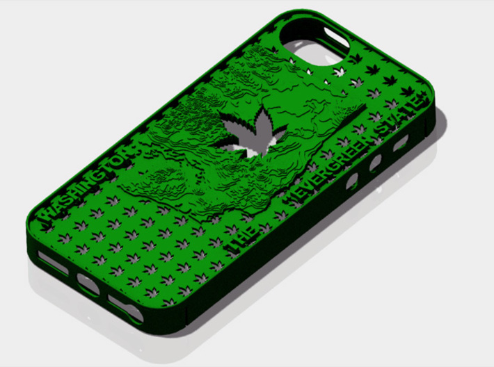 iPhone 5 Washington Marijuana Leaf 2 3d printed