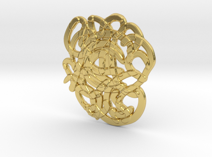 Abstract Pendant (double-sided) 3d printed