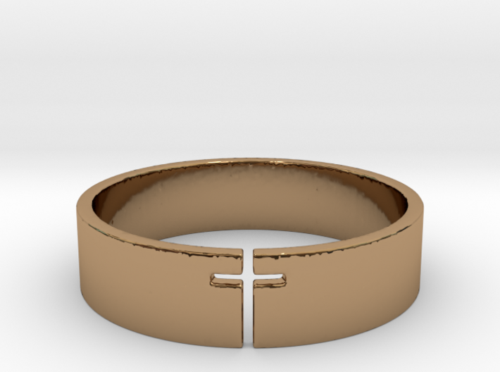 Cross Ring Size 10 3d printed
