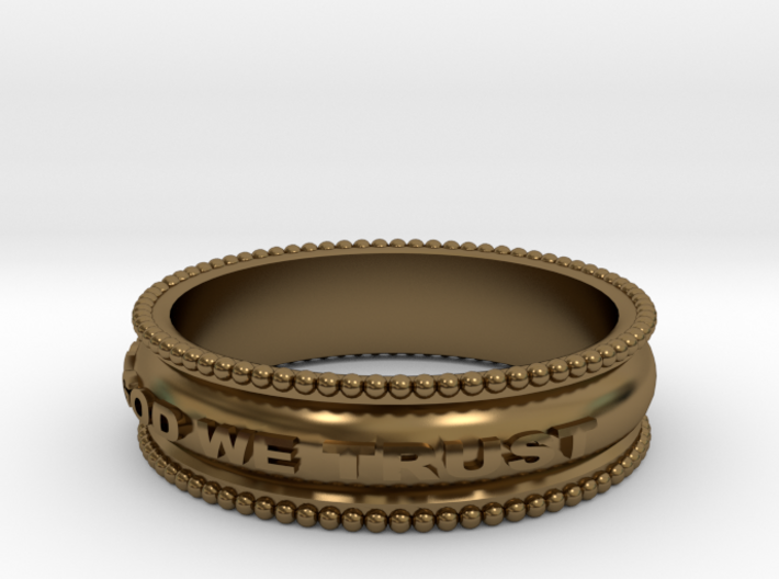 In God We Trust Band size 11 3d printed