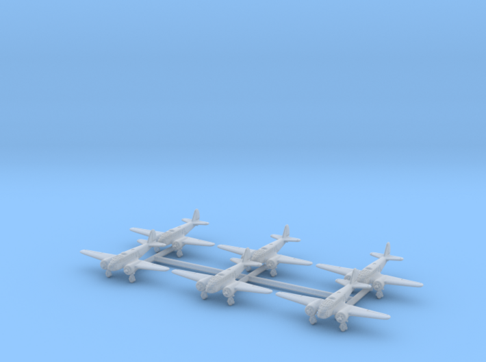 Caproni Ca.311 (with landing gear) 1/700 3d printed