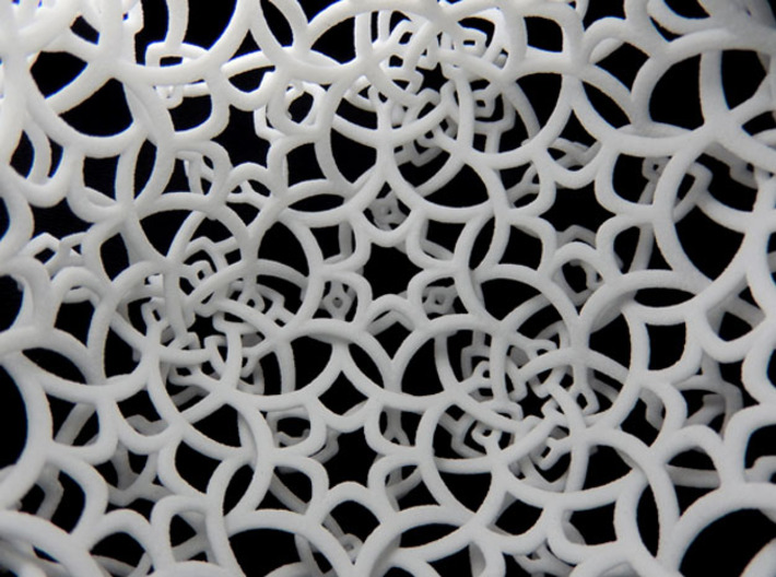 Entangled Snowflakes (Light Version) 3d printed Inside