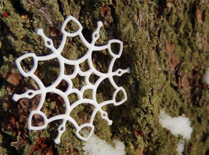 Untangled Snowflake 3d printed