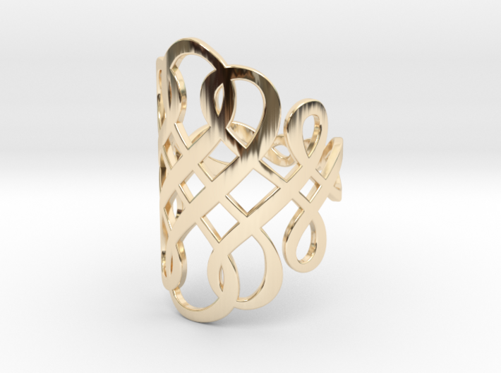 Celtic Knot Ring Size 8 3d printed