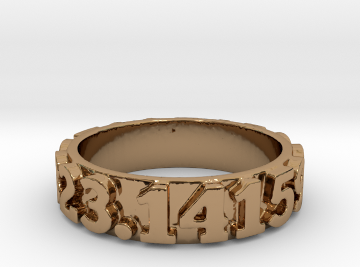 Pi Sequence Ring Size 7 3d printed