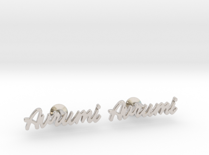 Custom Name Cufflinks - Avrumi 3d printed