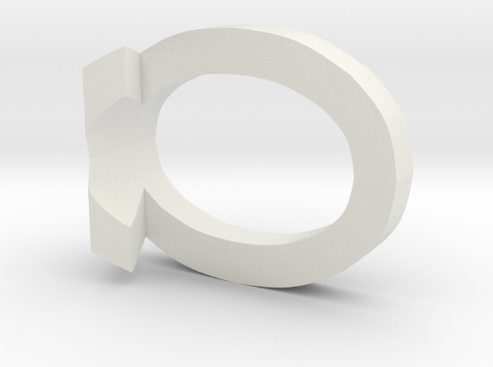 10 3D Monogram Pendant 3d printed