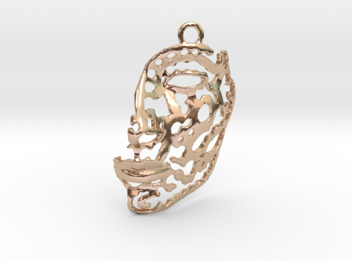 Nefertiti - face - pendant 3d printed