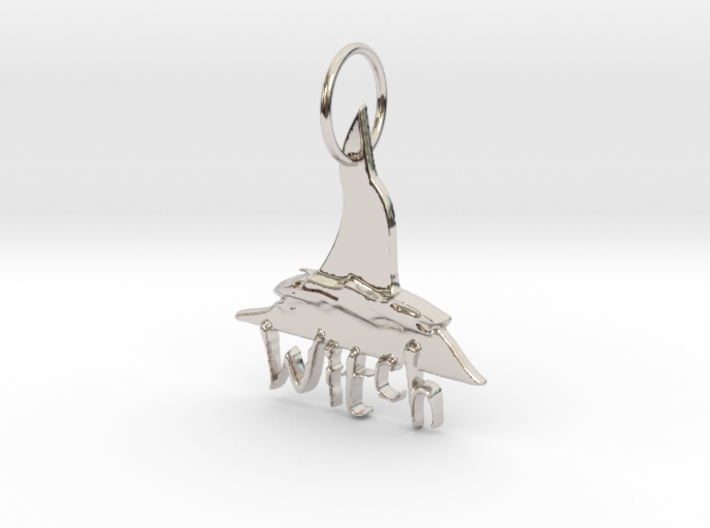 Witch Key Chain by Graphic Glee 3d printed