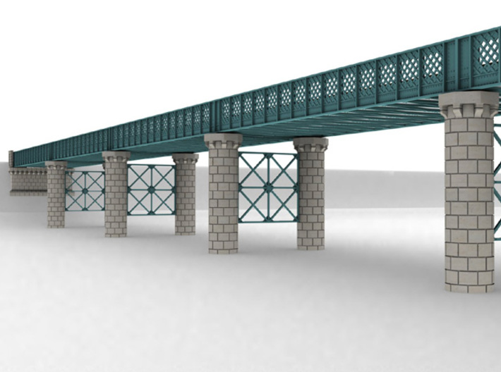 NV6M03 Modular metallic viaduct 3 3d printed 