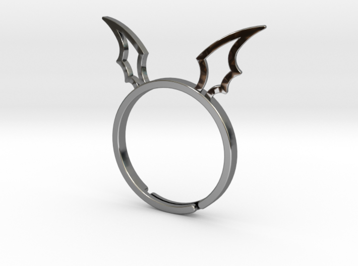 Devil's Wing Ring 3d printed 