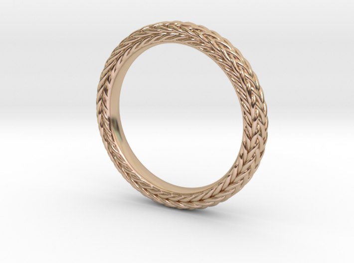Etruscan Chain Ring 3d printed