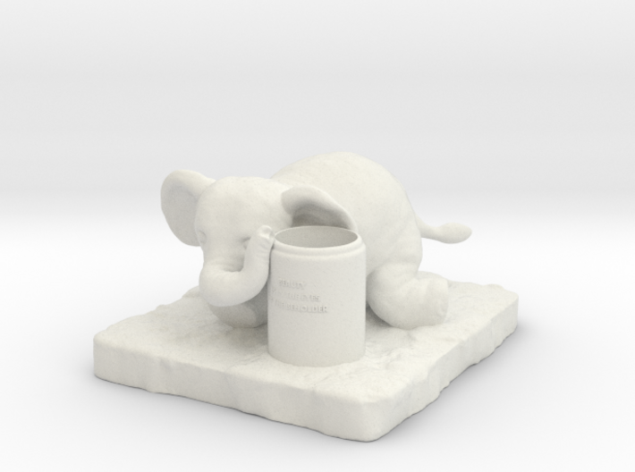 Elephant Pen holder 3d printed