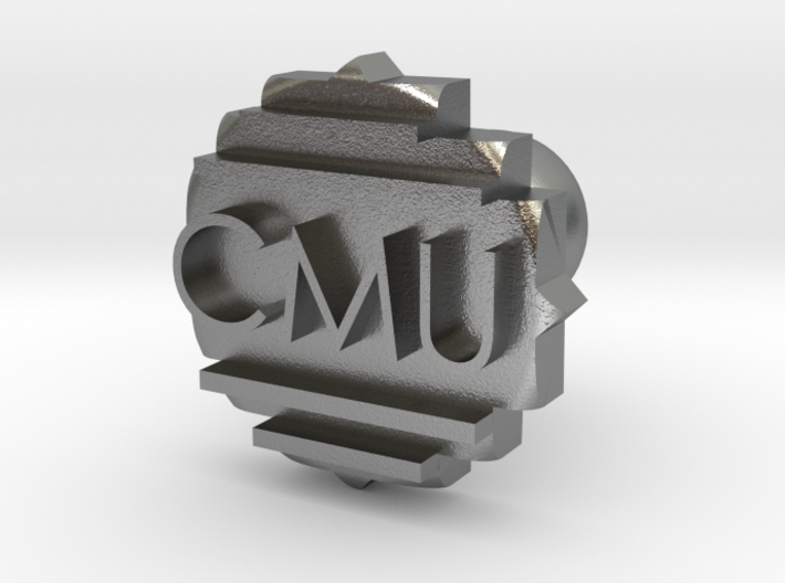 CMU Cufflink 3d printed