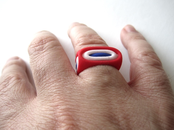 Nested Rings: Middle Ring (Size 10) 3d printed Within the set of 3 nested rings