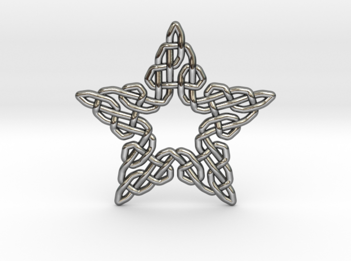 0511 Celtic Knotting - Star Grid [5] 3d printed