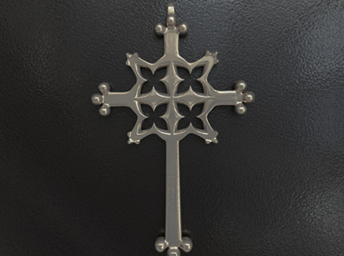 Gothic Quatrefoil Cross 3d printed