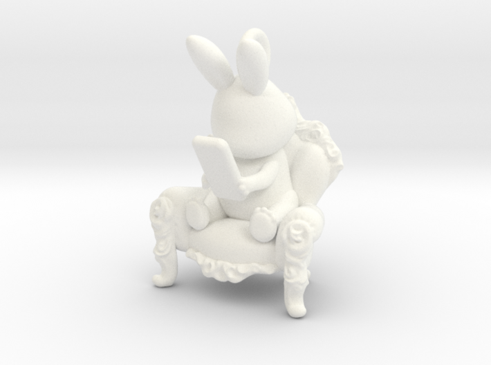 Phoneholic Rabbit pendant 3d printed