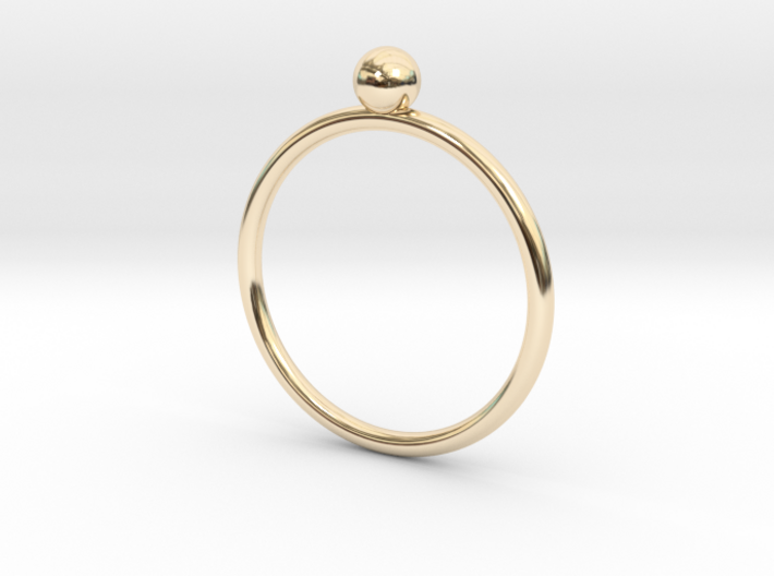 Pearl ring UNIK - size 54 3d printed