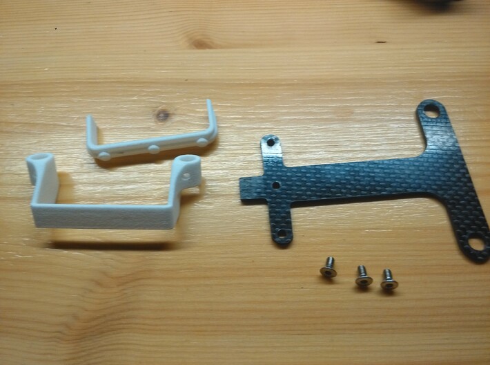 B5M Shorty inline brace 3d printed All parts needed for the conversion.