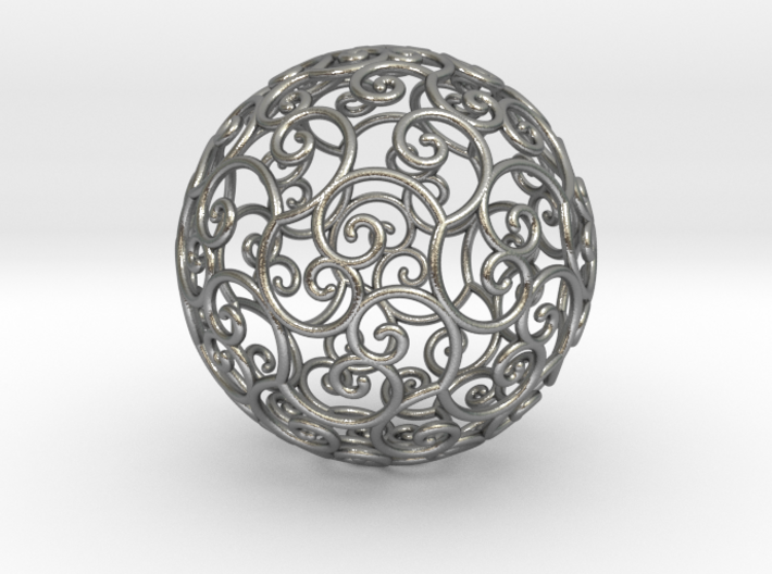 Triskel celtic sphere 3b ( 2,8+4 - 4 cm ) 3d printed
