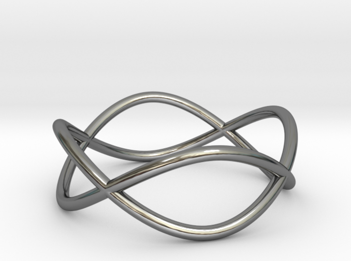 Size 7 Infinity Ring 3d printed