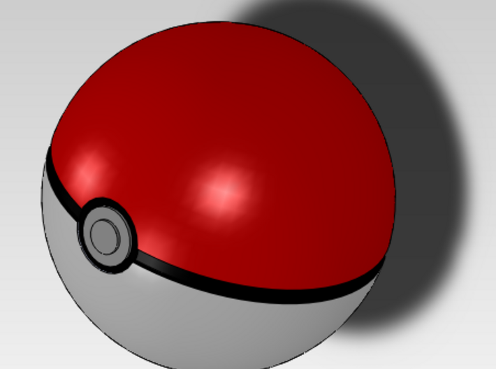 Real size openable Pokeball 3d printed Real size pokeball