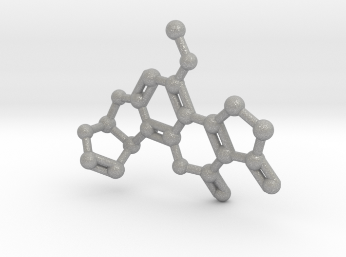 Aflatoxin B1 Molecule Necklace 3d printed