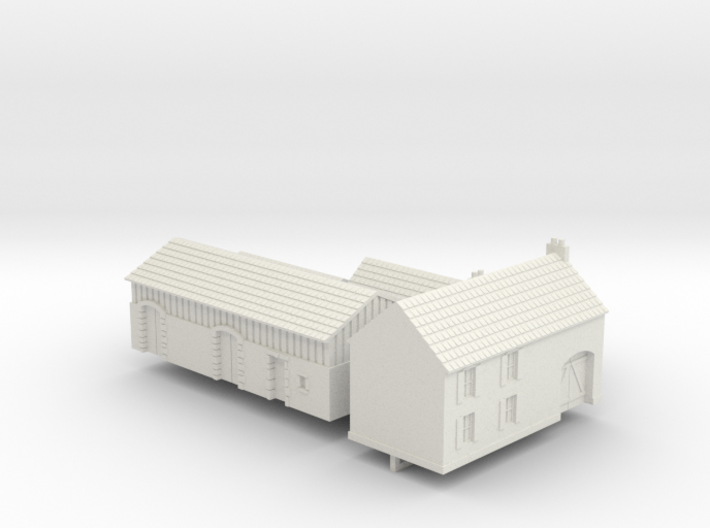 1:285 Two farm houses. 3d printed